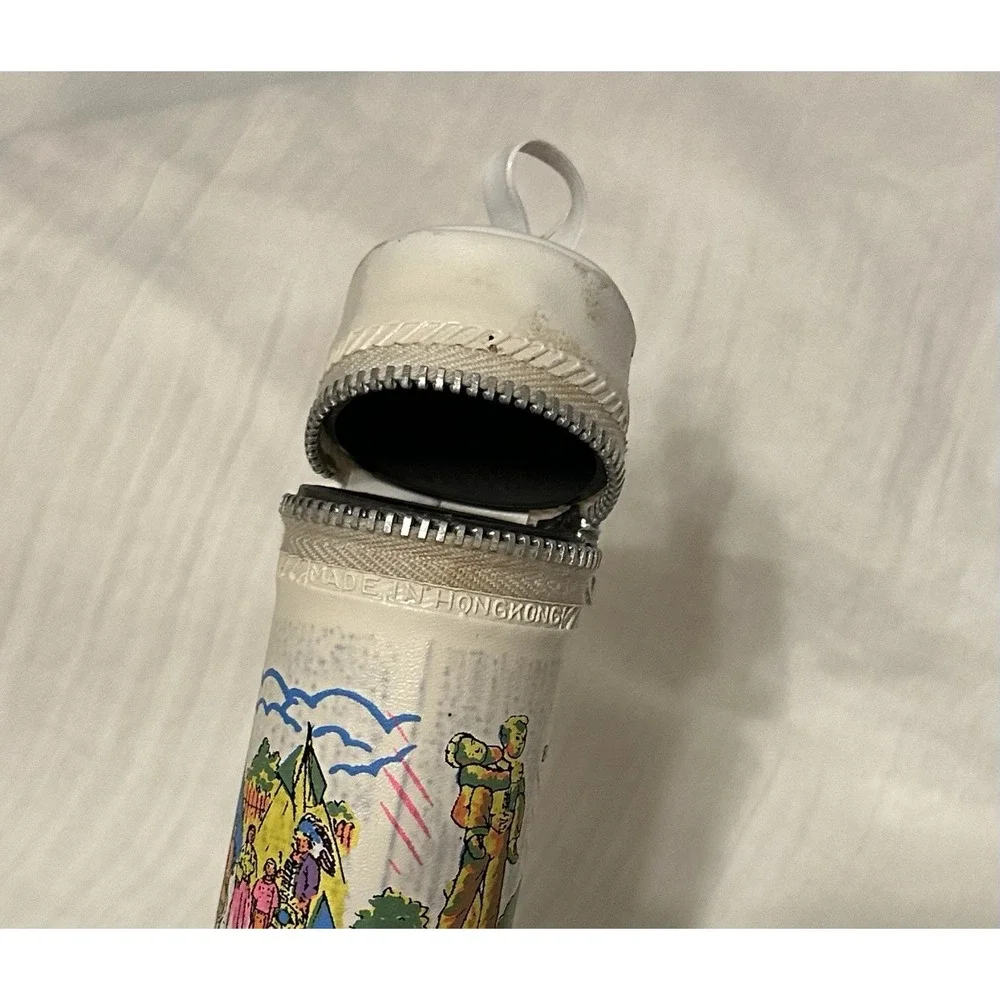 Vintage Nebraska Souvenir Pencil Case White‎ – Lincoln State Capitol Retro 1970s